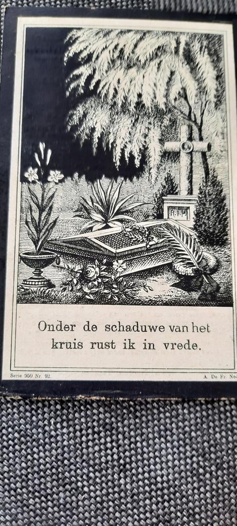Bidprentje Nicolaas Michaël Heines 1909 Tegelen, Verzenden