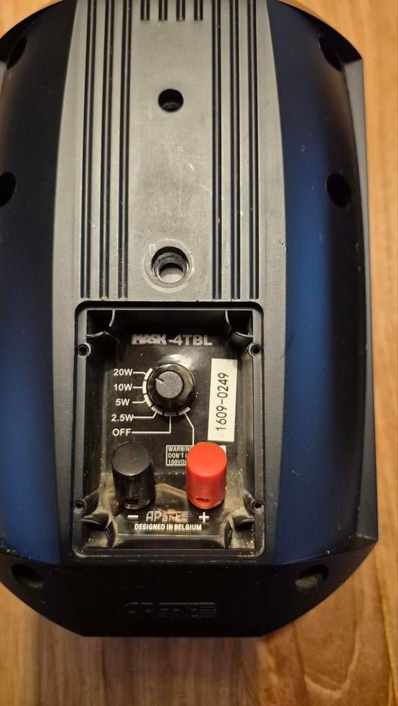 APart MASK4C-BL Luidspreker 70 watt Zwart (2 stuks), Overige merken, Ophalen of Verzenden, Zo goed als nieuw, 60 tot 120 watt