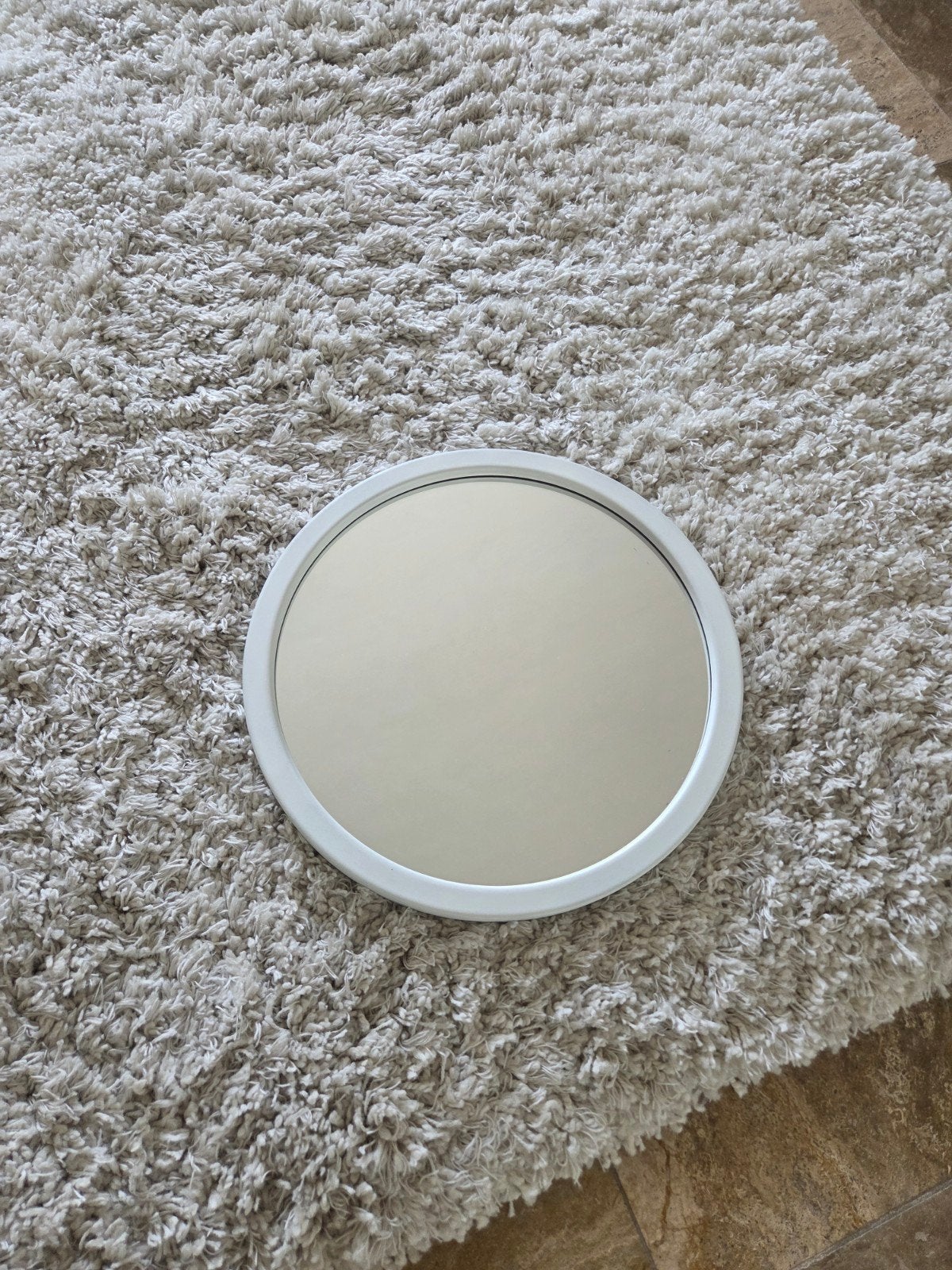 spiegel rond, Huis en Inrichting, Woonaccessoires | Spiegels, Ophalen, Minder dan 50 cm, Rond, Zo goed als nieuw