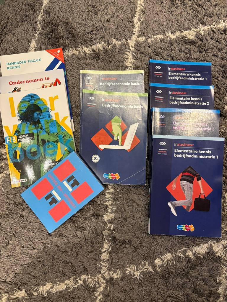 Diverse studieboeken: Bedrijfseconomie, Fiscale Kennis, Ophalen of Verzenden, Gamma, Gelezen, MBO