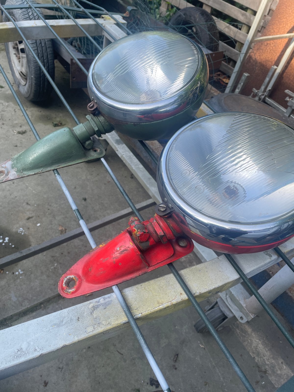 Staande koplampen voor Mercedes L3500 / 312 (Jaren '50/'60), Ophalen of Verzenden, Gebruikt, Mercedes-Benz