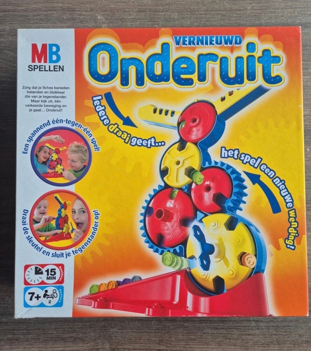 MB Onderuit - Spannend actiespel voor 2 spelers, Een of twee spelers, Ophalen of Verzenden, Zo goed als nieuw, MB
