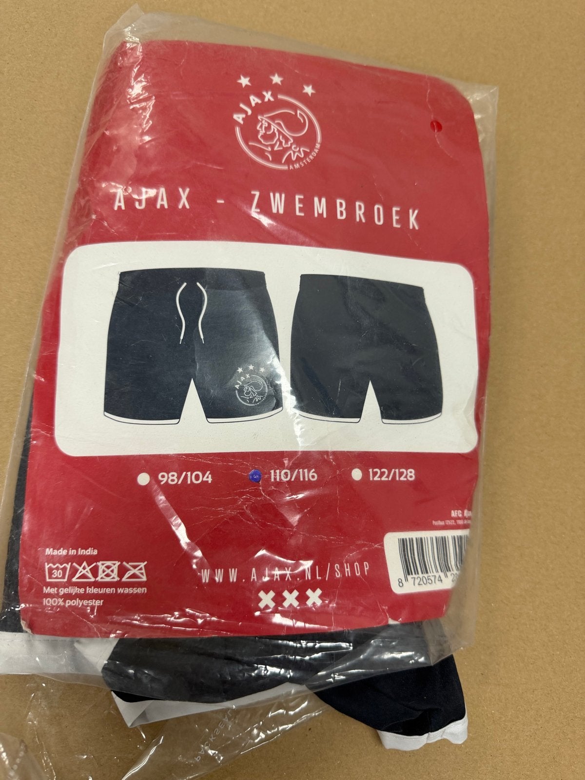 Nieuwe Ajax Zwembroek Maat 110/116, Kinderen en Baby's, Kinderkleding | Kinder-zwemkleding, Nieuw, Ophalen of Verzenden, Jongen