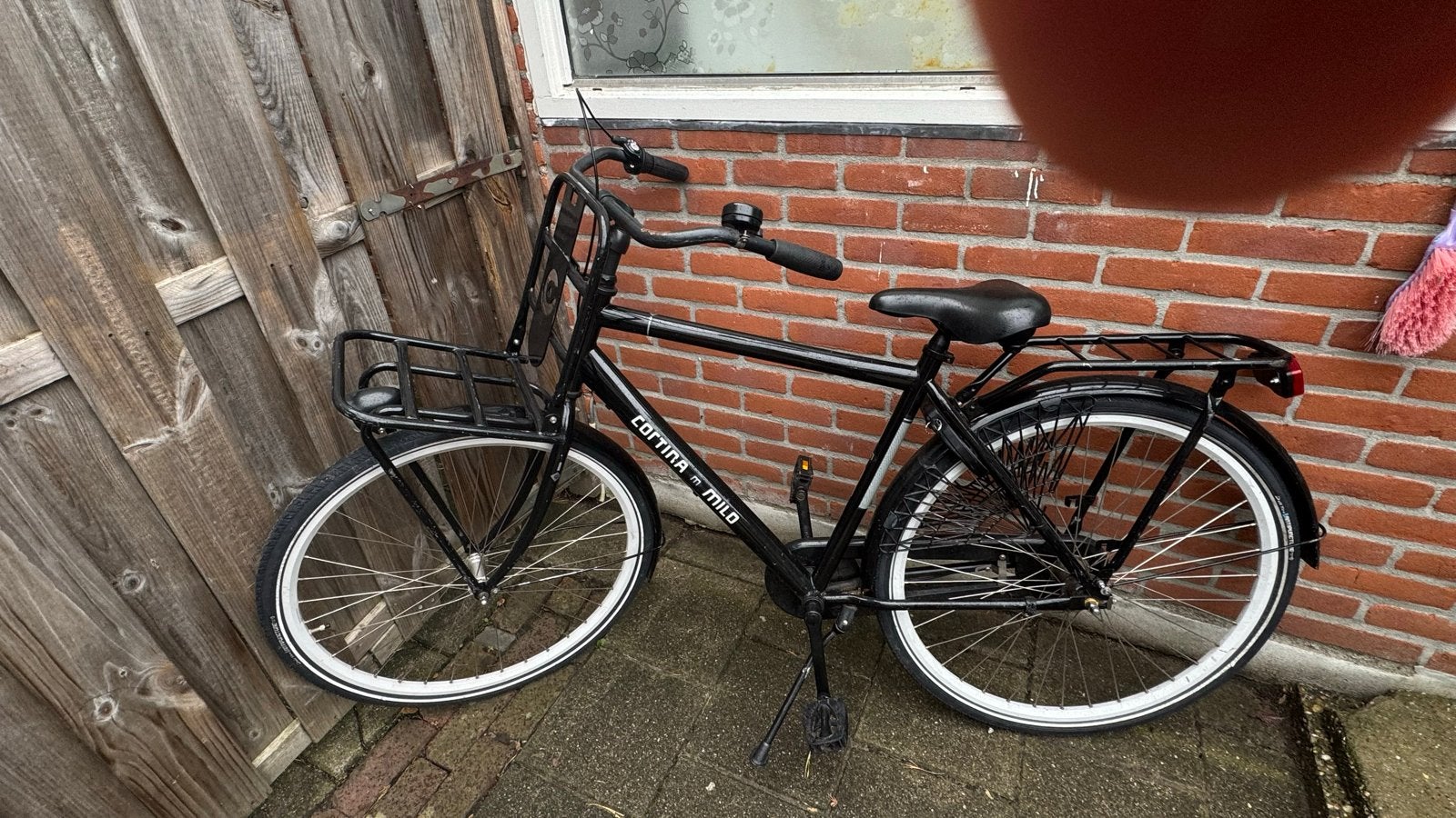 Cortina Milo transportfiets - Zwart -, Terugtraprem, Versnellingen, Zo goed als nieuw, 50 tot 53 cm
