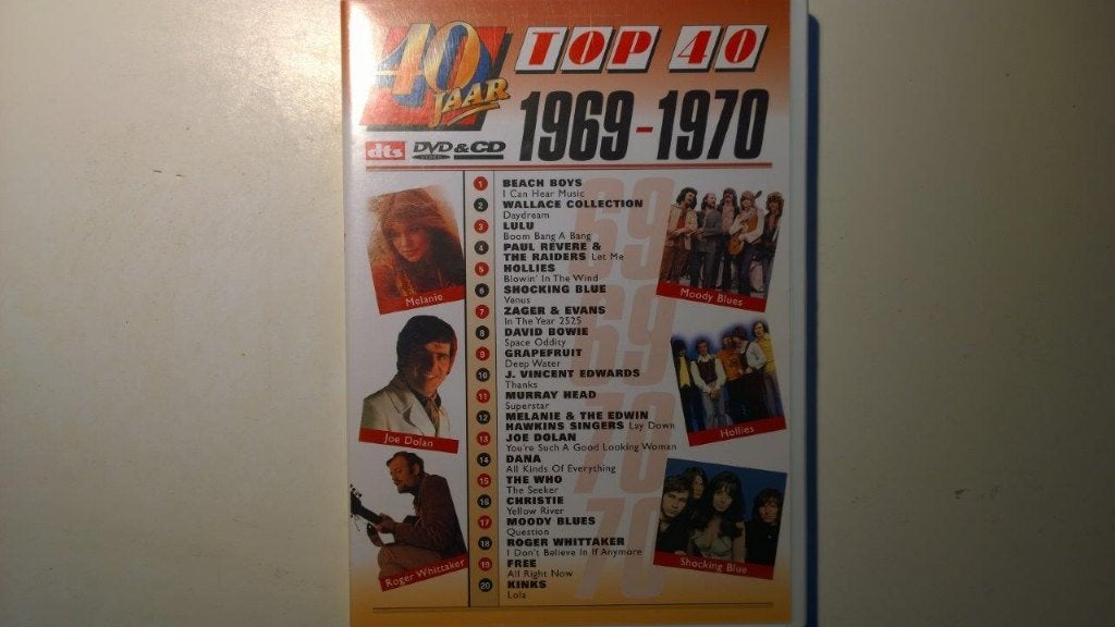 40 Jaar Top 40 1969-1970 (CD + DVD), Cd's en Dvd's, Dvd's | Muziek en Concerten, Alle leeftijden, Ophalen of Verzenden, Zo goed als nieuw