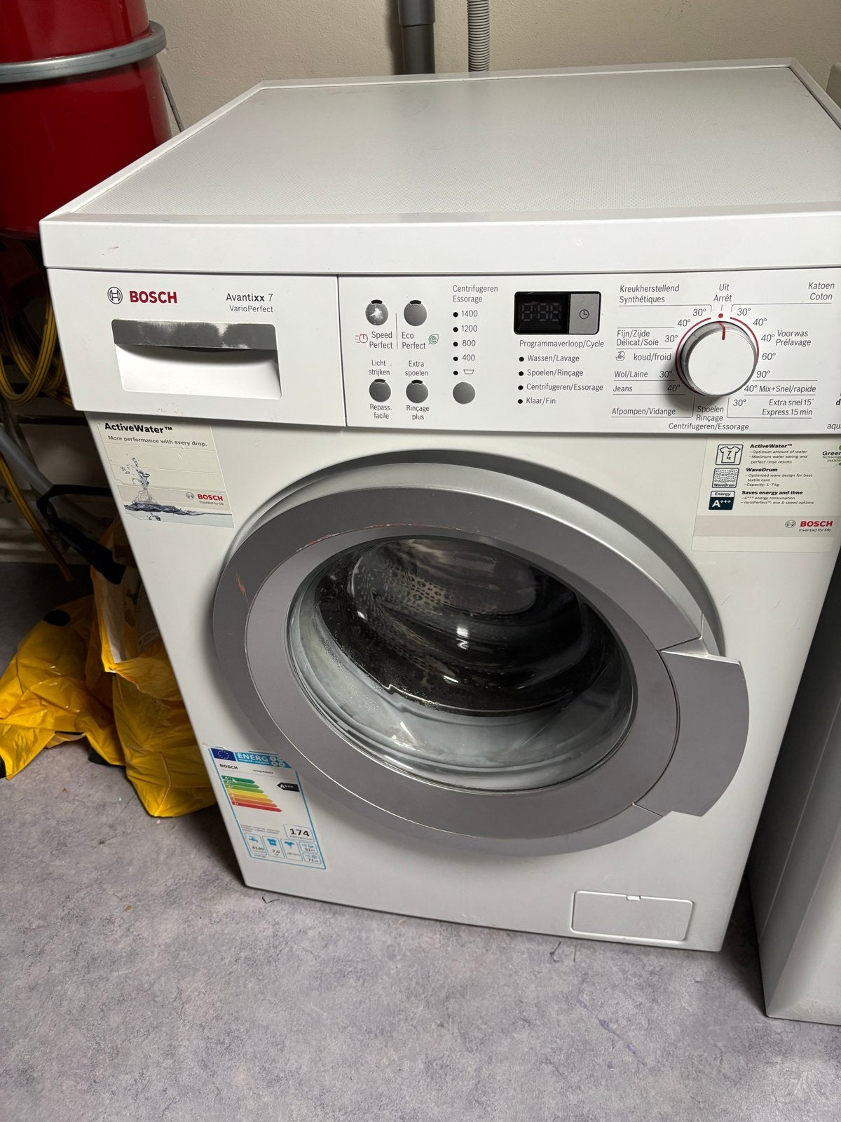 Bosch Avantixx 7 VarioPerfect Wasmachine, Witgoed en Apparatuur, Wasmachines, Ophalen, Gebruikt, 85 tot 90 cm, 1200 tot 1600 toeren