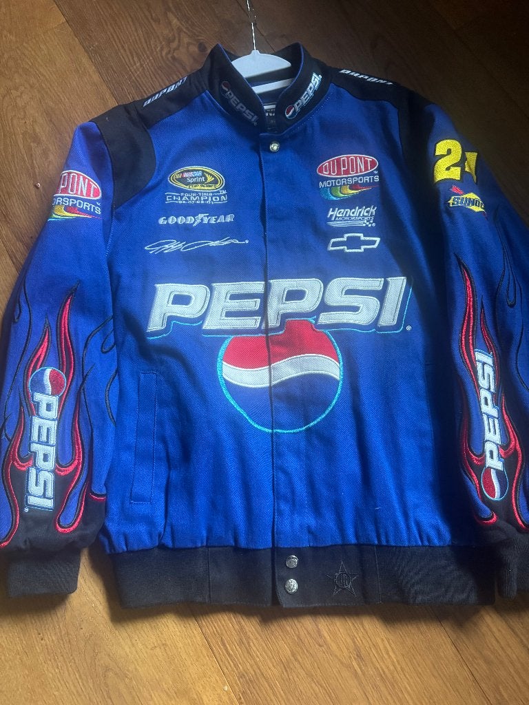 Nascar pepsi racing acket jh design, Nascar, Ophalen of Verzenden, Zo goed als nieuw, Maat 48/50 (M)