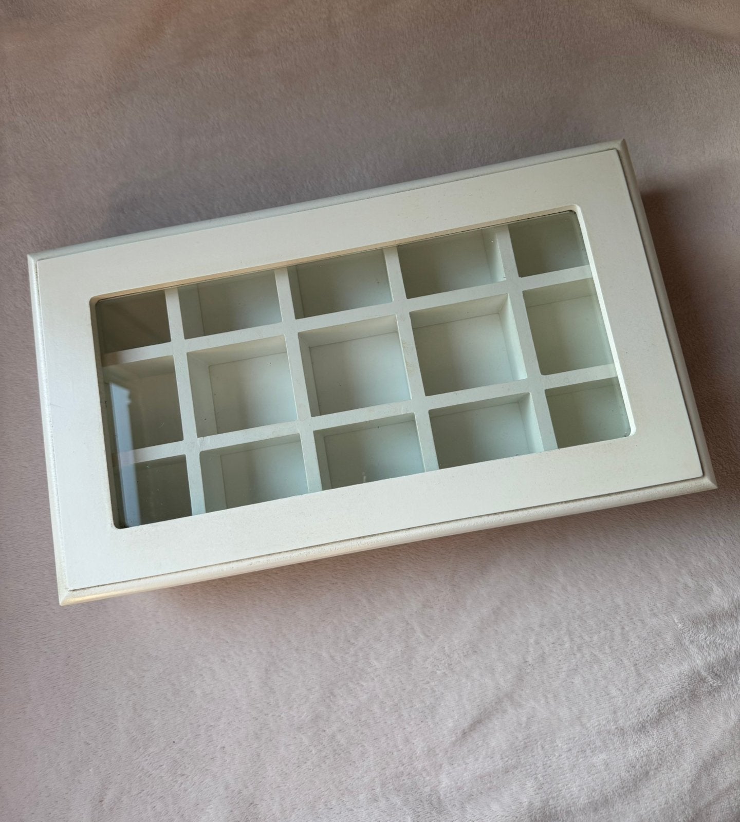 Rivièra Maison thee/opbergbox | wit, Hout, Ophalen of Verzenden, Wit, Gebruikt