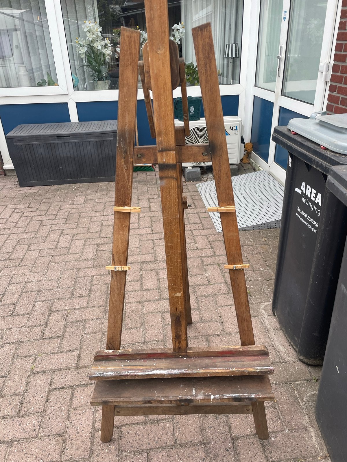 Houten Schilders Ezel - Gebruikt maar Functioneel, Hobby en Vrije tijd, Schilderen, Ophalen, Gebruikt, Ezel