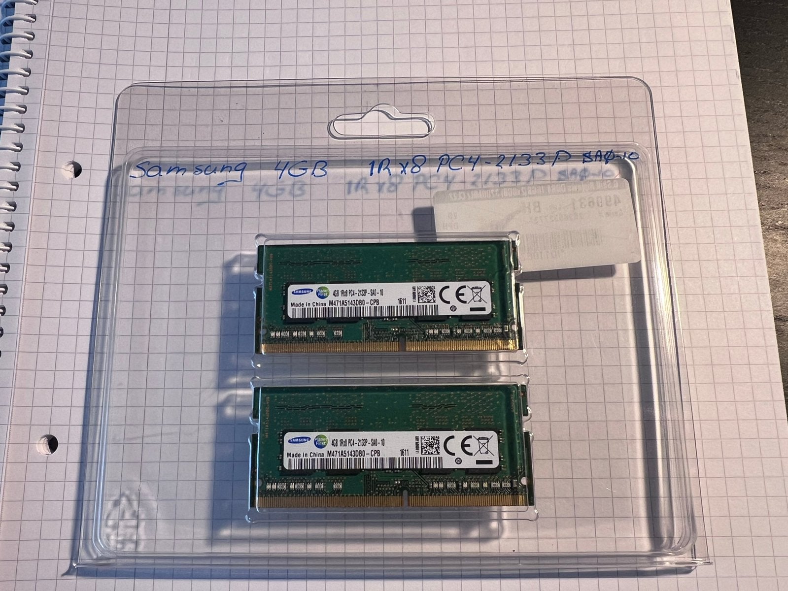 DDR4 kit 8GB (2x4) : 4GB 1Rx8 PC4-2133P -SA0-10, Computers en Software, RAM geheugen, Ophalen, DDR4, 8 GB, Zo goed als nieuw