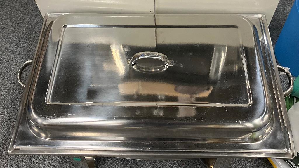 Chafing Dish, Ophalen, Onbekend, Zilver, Metaal
