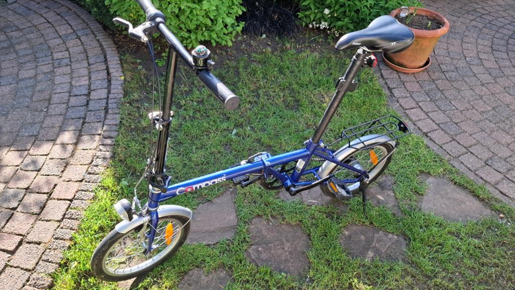 Mooie, goede, compacte compass vouwfiets! 3 versn., Terugtraprem, Gebruikt, 16 tot 18 inch, Versnellingen