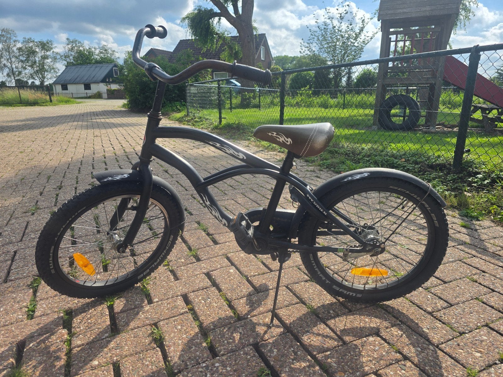 2Cycle jongensfiets 18 inch zwart, Terugtraprem, Staal, Ophalen, 2cycle