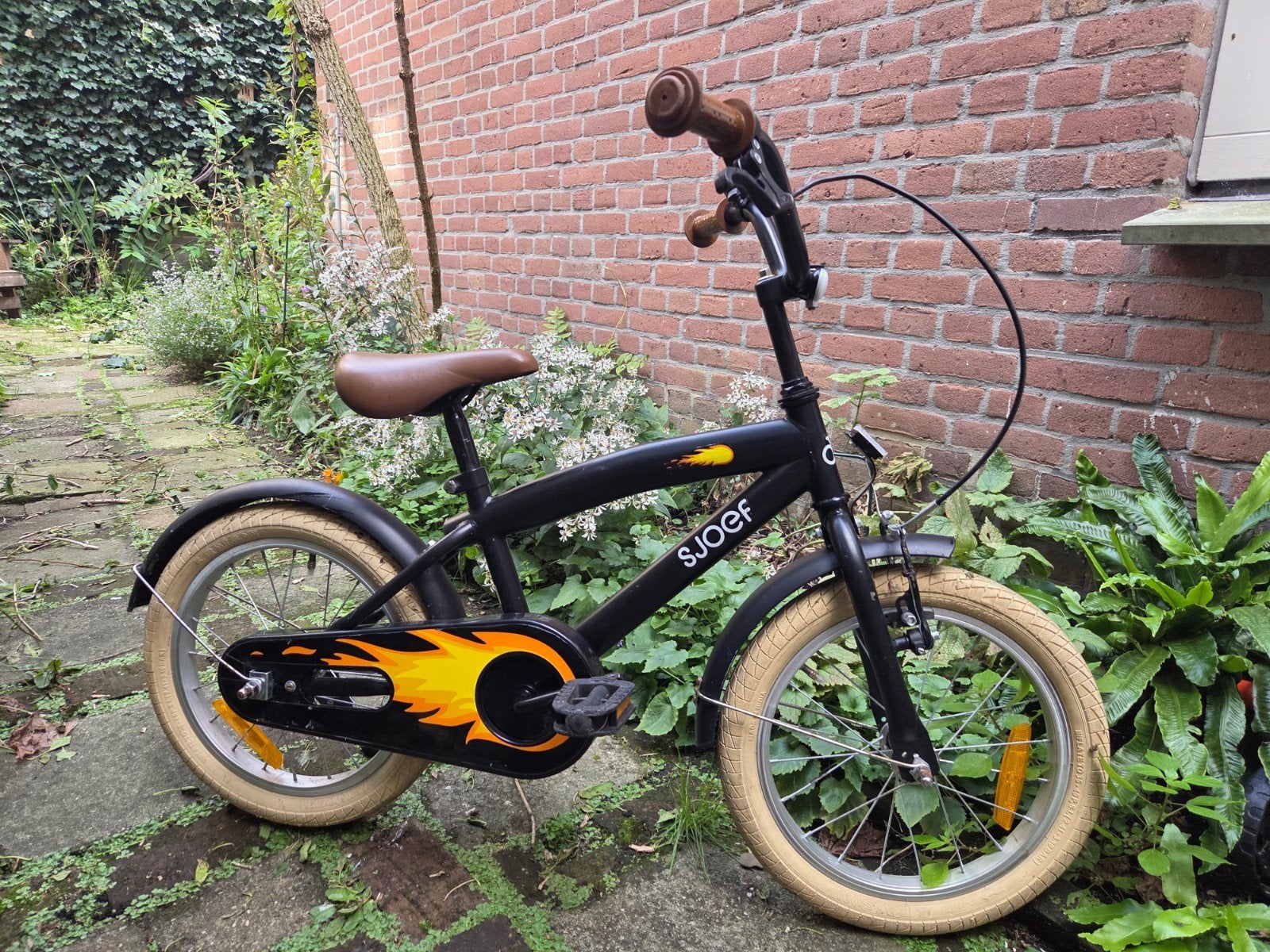 Sjoef kinderfiets 16 inch met handrem en terugtraprem, Ophalen, Terugtraprem, Sjoef, 16 tot 20 inch
