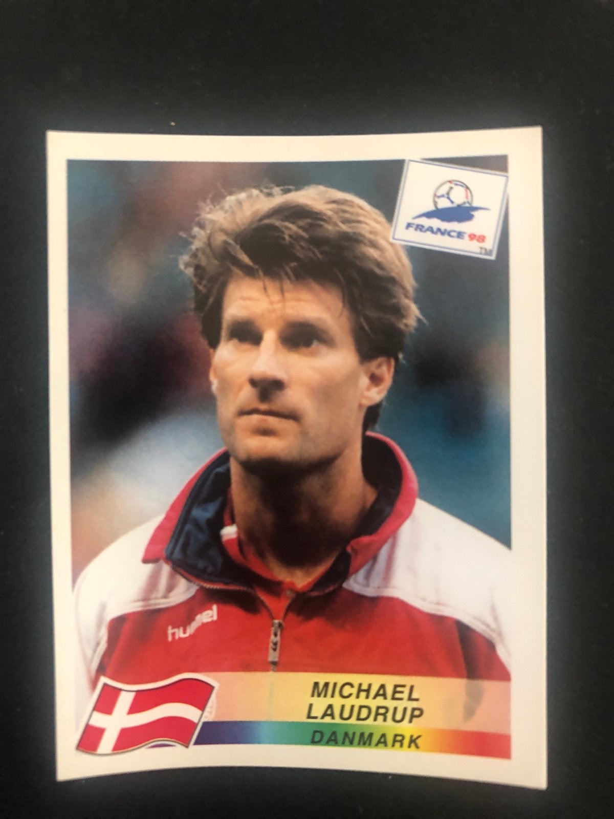 Michael Laudrup Panini Sticker Frankrijk '98 WK Voetbal, Ophalen of Verzenden, Zo goed als nieuw, Sport
