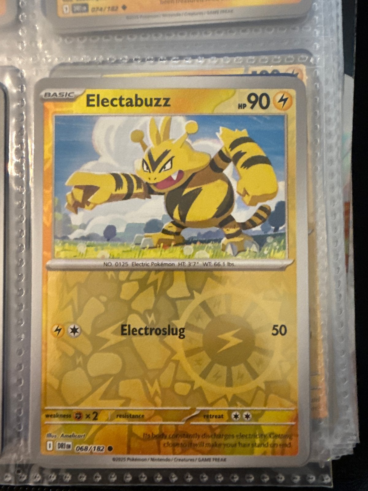 Pokémon Kaart Electabuzz 068/182, Ophalen of Verzenden, Zo goed als nieuw, Losse kaart