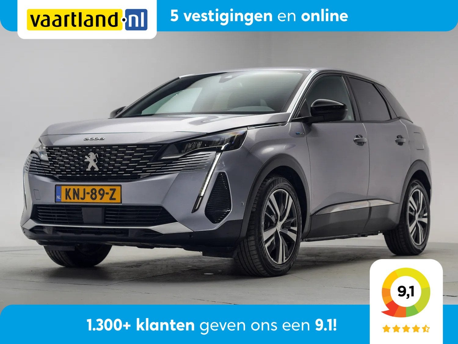 Peugeot 3008 1.6 HYbrid 225pk Allure Aut.[ Clima Navi Apple/, Auto's, 181 pk, Bedrijf, Hybride Elektrisch/Benzine, 71 km/l