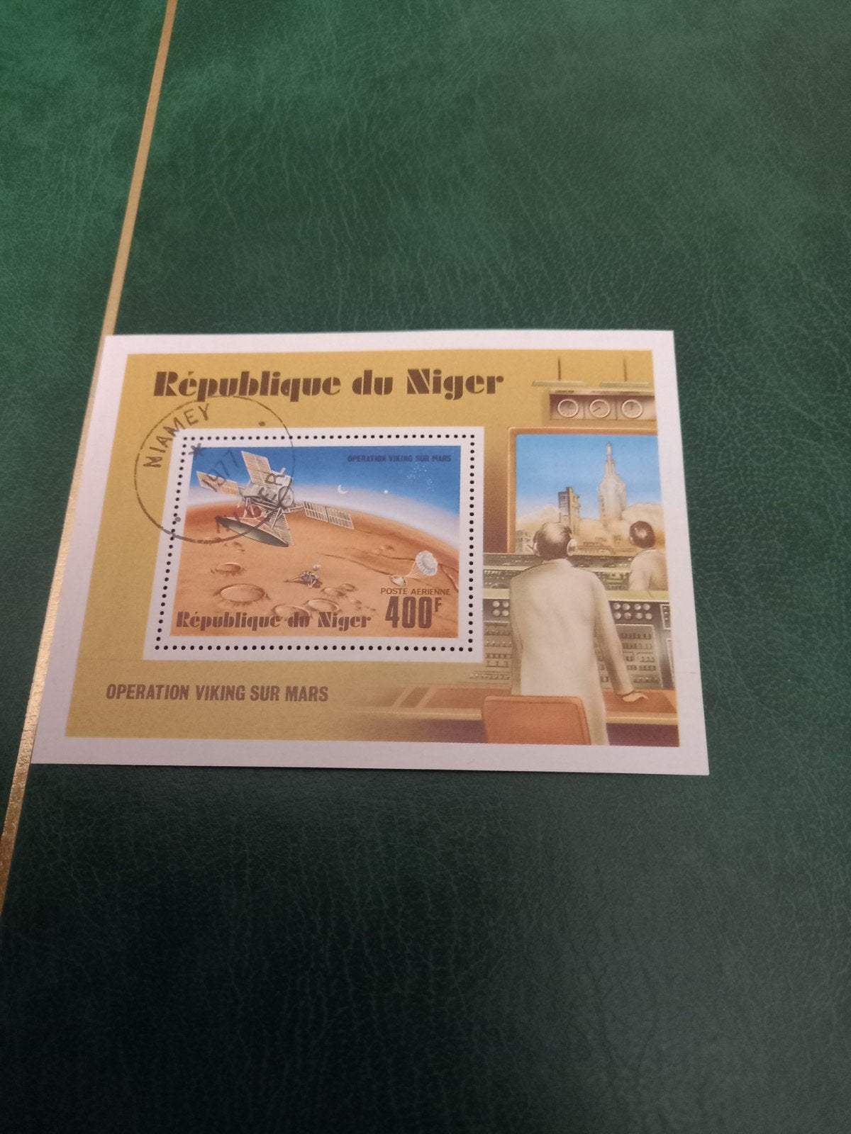 Niger postzegel - Operatie Viking op Mars, Ophalen of Verzenden, Overige landen, Gestempeld