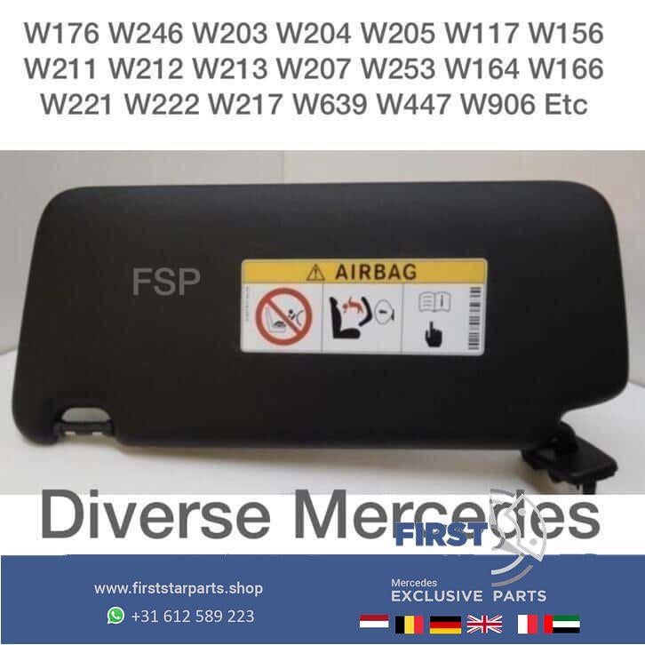 Zonneklep Mercedes W176 W246 W204 W205 W212 W207 W117 W156 >, Gebruikt, -, Ophalen of Verzenden, -