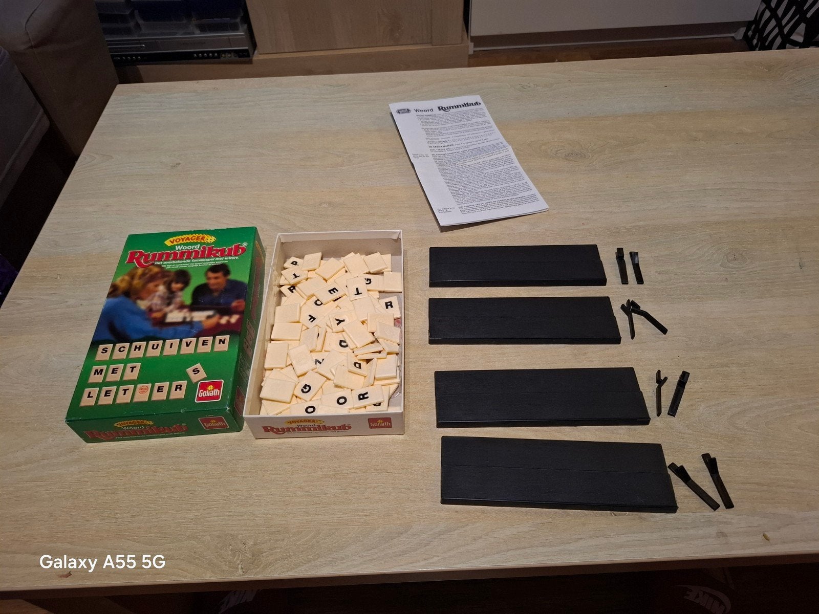 Woord Rummikub - Schijven met letter - Gezelschapsspel, Goliath BV, Gebruikt, Goliath, Ophalen of Verzenden