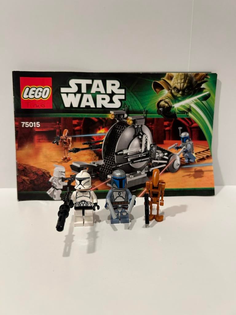 Lego Star Wars 75015 Corporate Alliance Tank Droid Compleet, Star Wars, Lego, Ophalen of Verzenden, Zo goed als nieuw