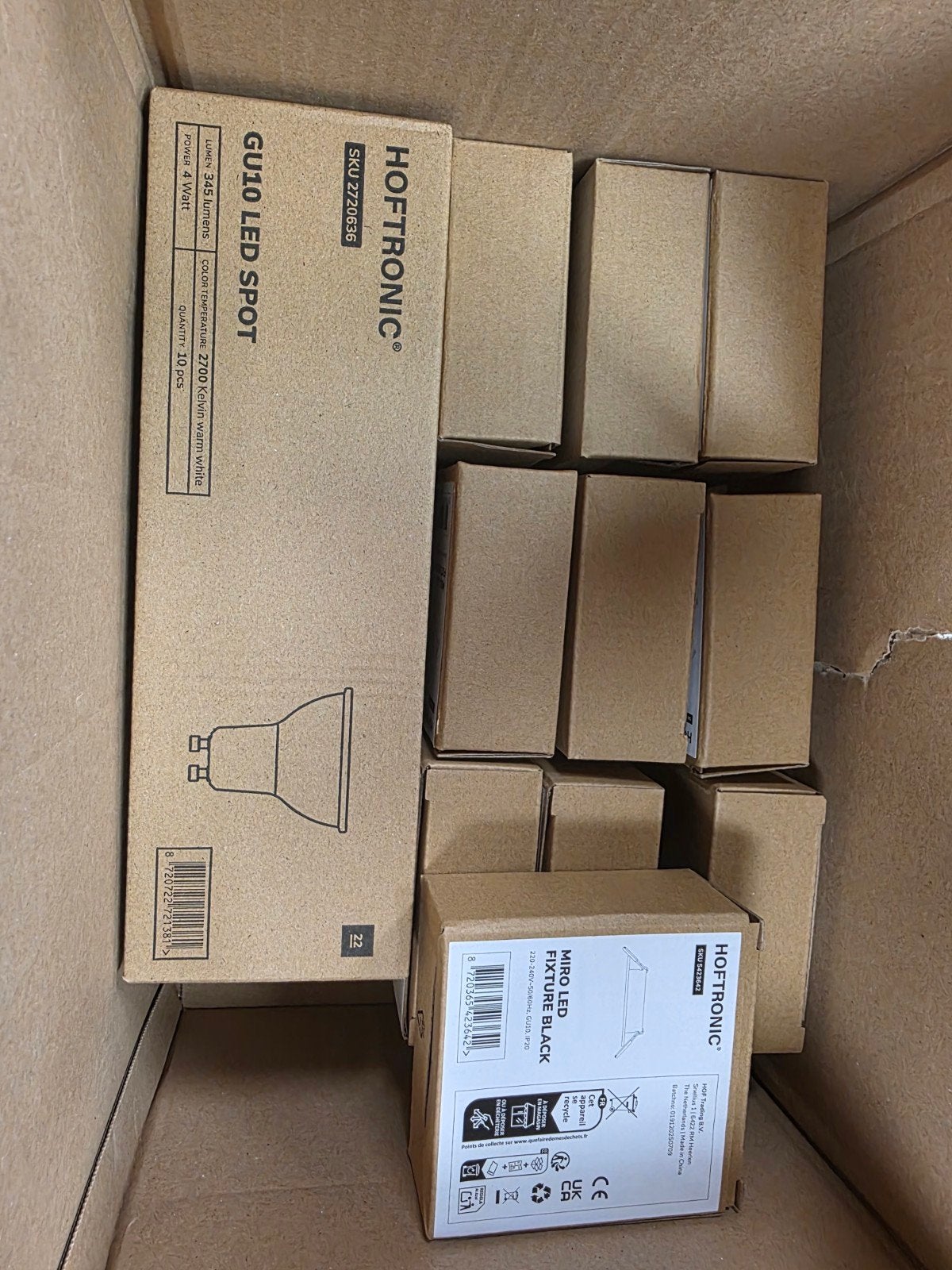 10x Hoftronic LED Inbouwspots Zwart – Dimbaar (Complete Set), Huis en Inrichting, Info@hoftronic.com, Nieuw, Ophalen of Verzenden