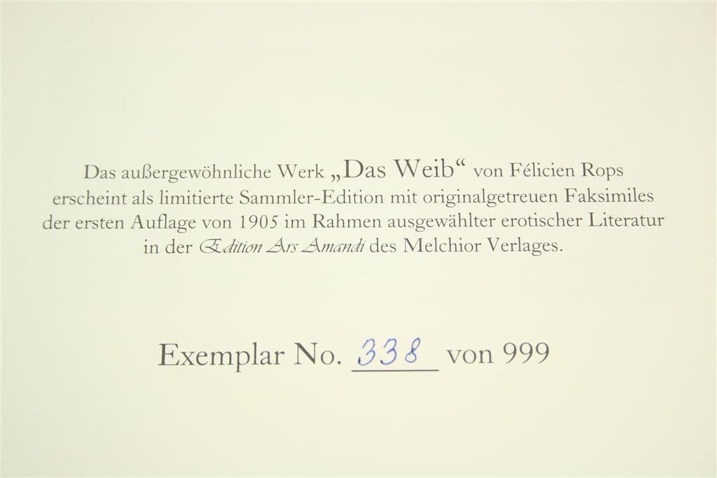 Das Weib — Gelimiteerde Kunstmap [Rops, 30 Grafieken], Ophalen of Verzenden, Zo goed als nieuw
