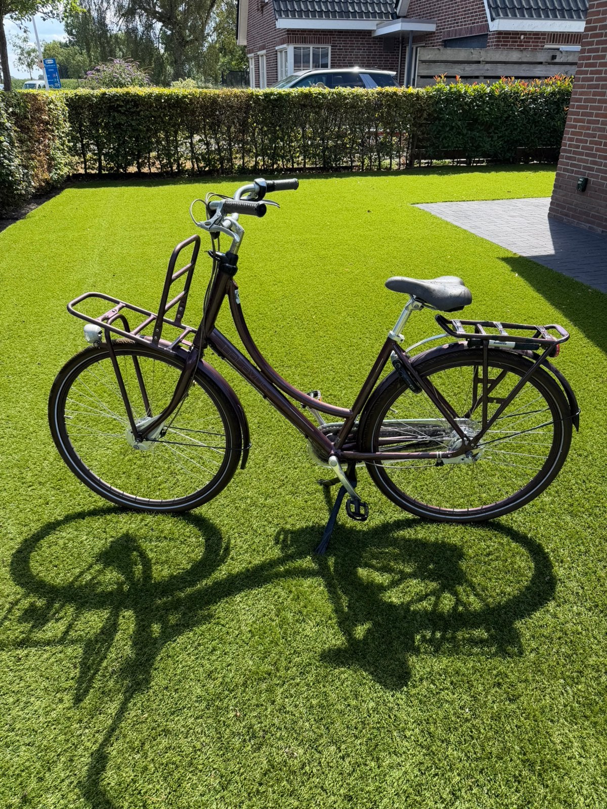 Batavus diva paarse damesfiets maat 50, Fietsen en Brommers, Fietsen | Dames | Damesfietsen, Ophalen, Versnellingen, Batavus, Zo goed als nieuw