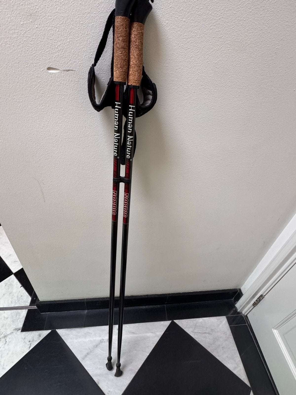Human Nature lichtgewicht Nordic Walking stokken, Sport en Fitness, Ophalen of Verzenden, Gebruikt, Wandelstok
