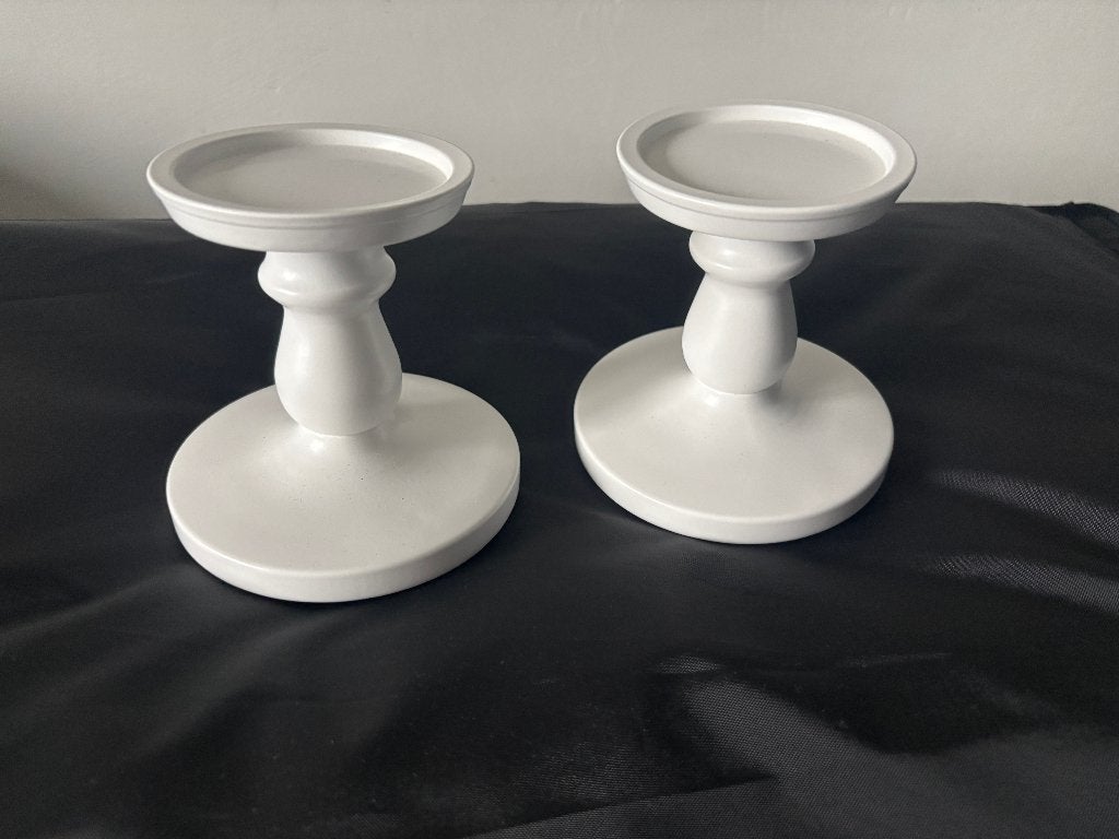 2 kaarsen standaard, Ophalen, Kunststof, Wit, IKEA