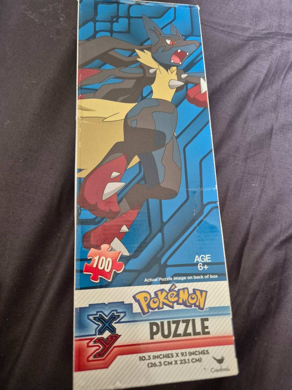 Pokémon XY Lucario Legpuzzel 100 stukjes, Ophalen of Verzenden, Minder dan 500 stukjes, Nieuw, Legpuzzel