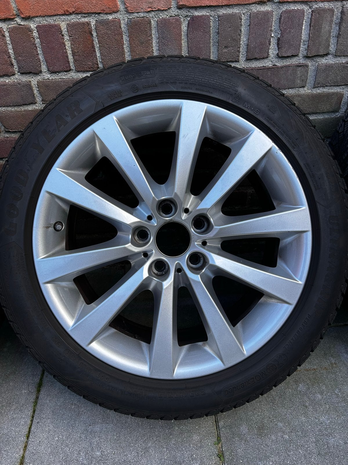 BMW 5/6 Serie Styling 328 18 inch velgen + winterbanden, Auto-onderdelen, Ophalen, 18 inch, Banden en Velgen, Winterbanden