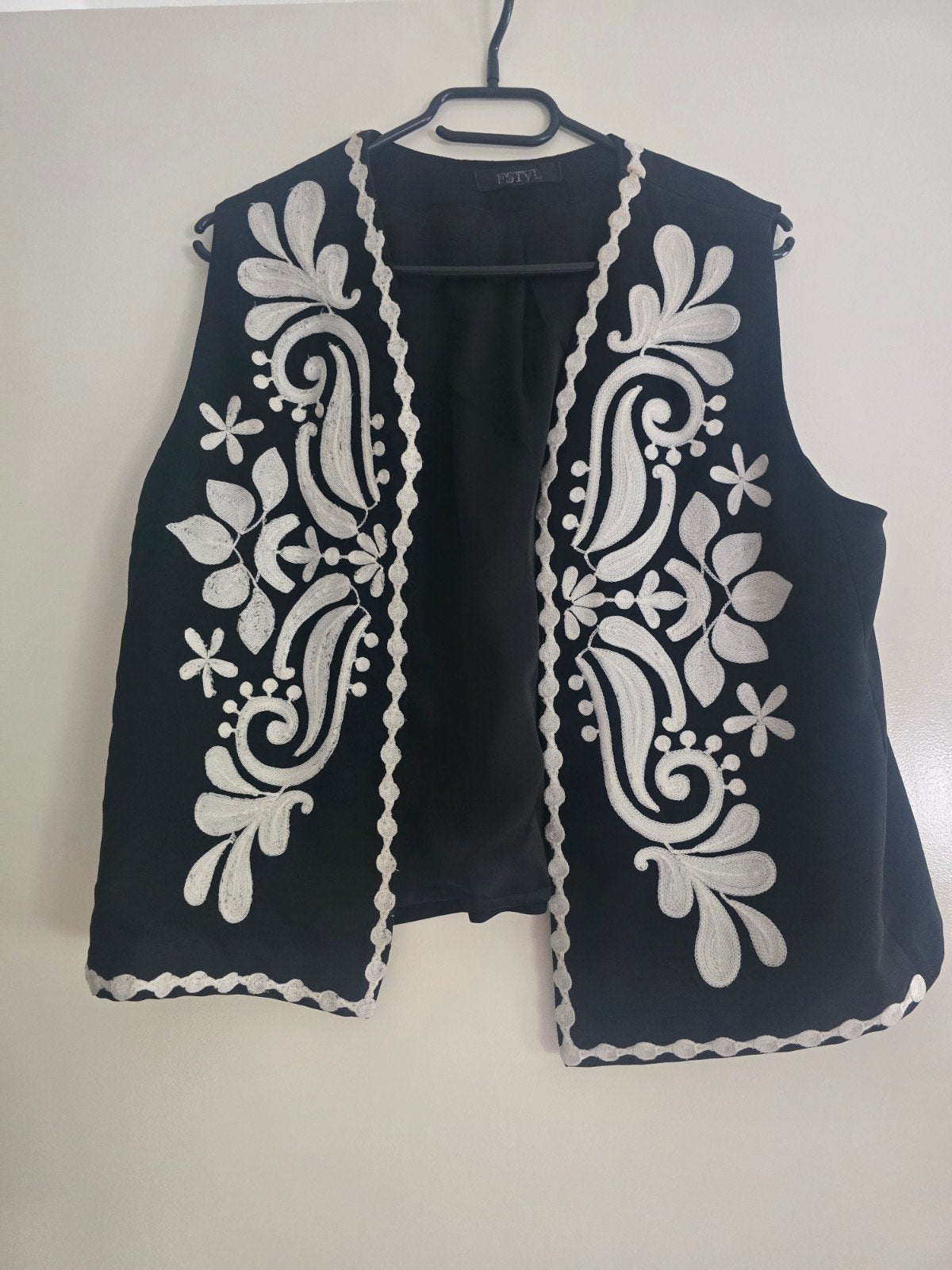 Ms mode festival bohemian gilet maat M, Maat 38/40 (M), Verzenden, Zwart, Zo goed als nieuw