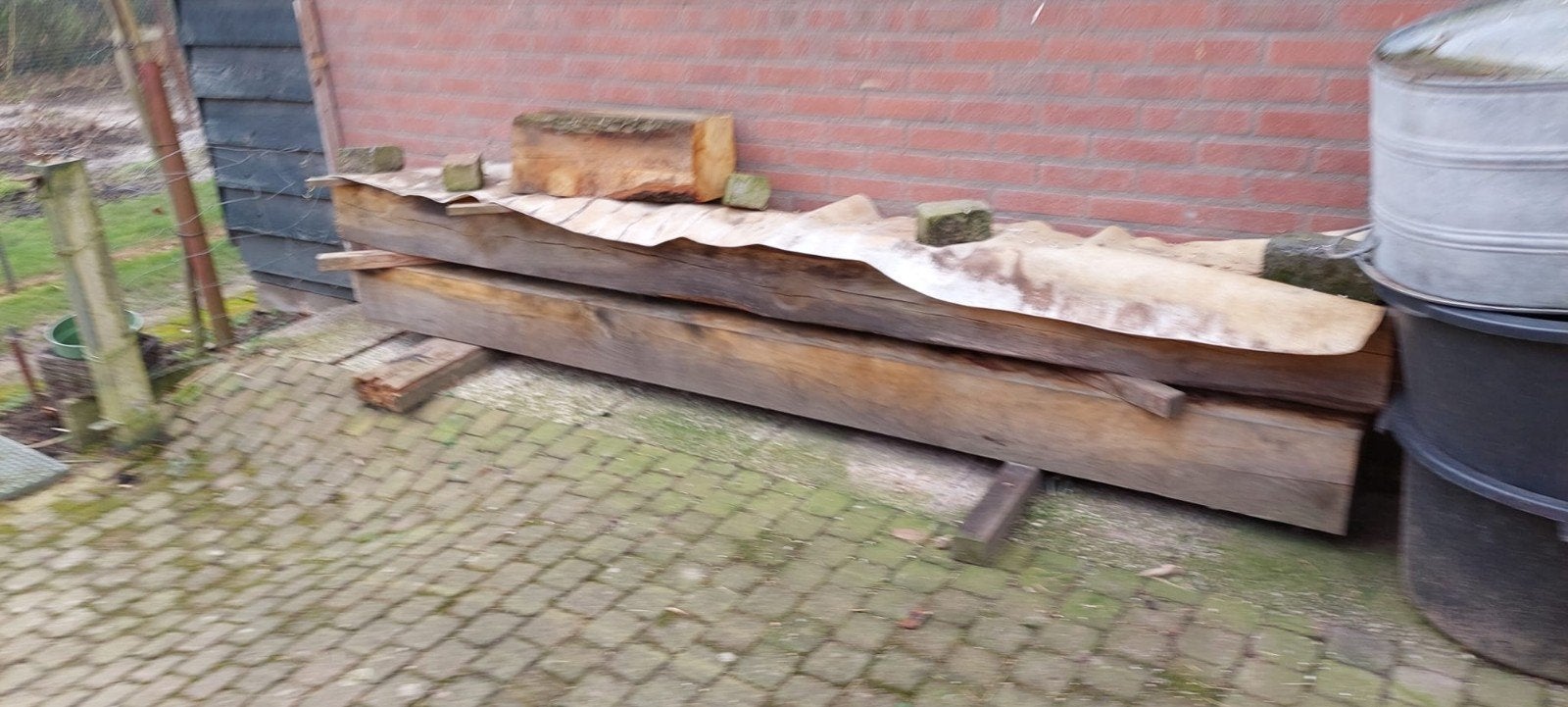 Houten balken, Ophalen of Verzenden, 250 cm of meer, Balken