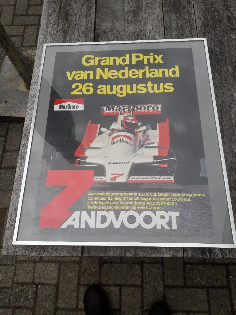Diverse autosport posters in lijst., Auto diversen, Ophalen, Zo goed als nieuw