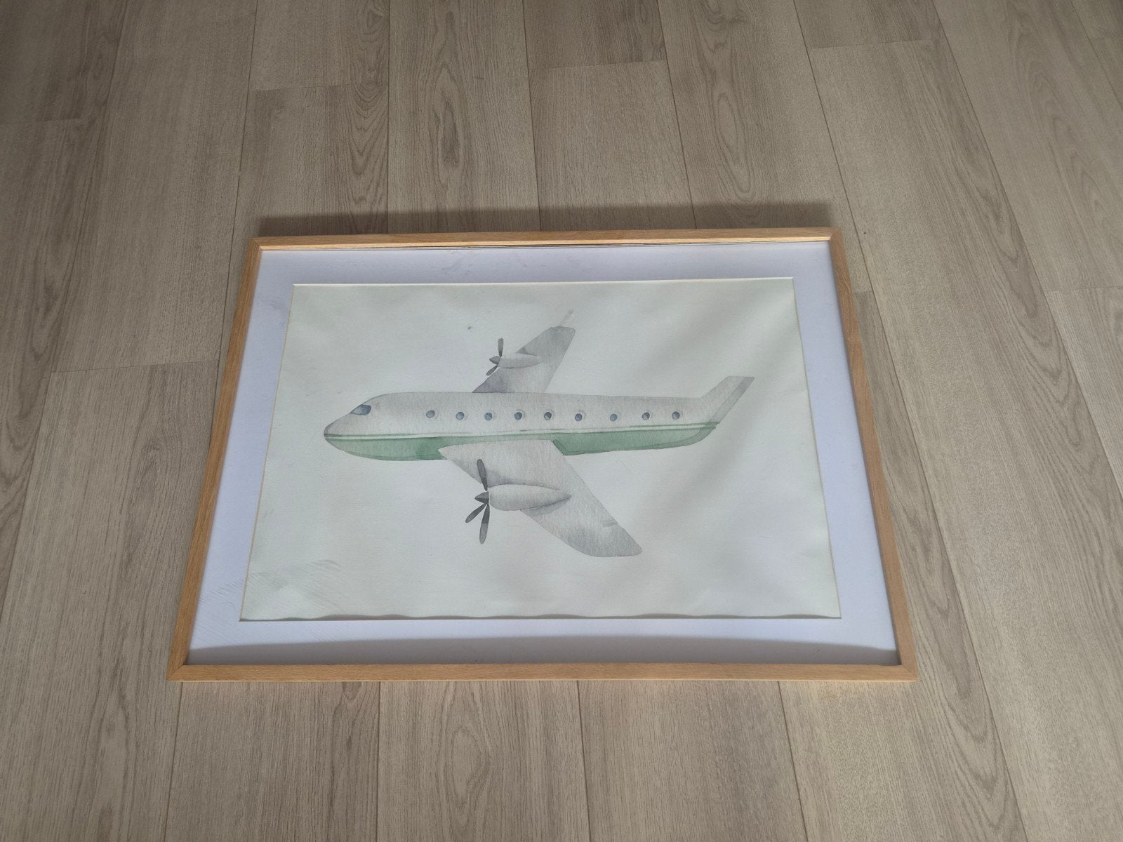 Vliegtuig canvas kinderkamer, Ophalen