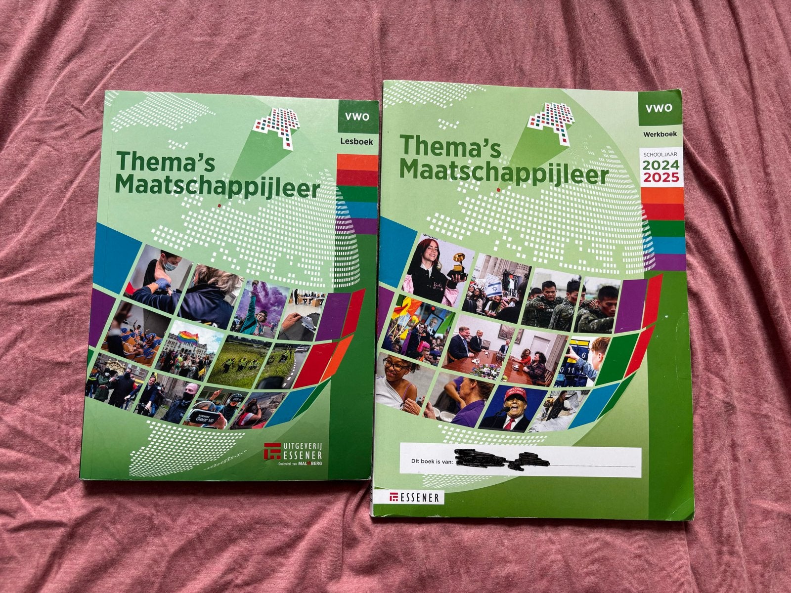Thema's Maatschappijleer VWO Lesboek & Werkboek 2024-2025, Ophalen of Verzenden, Zo goed als nieuw, VWO, Maatschappijleer