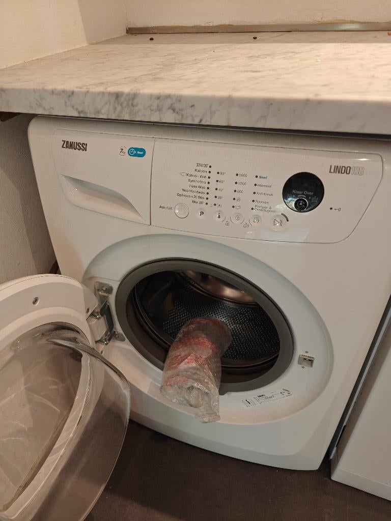 Wasmachine zanussi lindo 100, Ophalen, Gebruikt, Handwasprogramma, Voorlader
