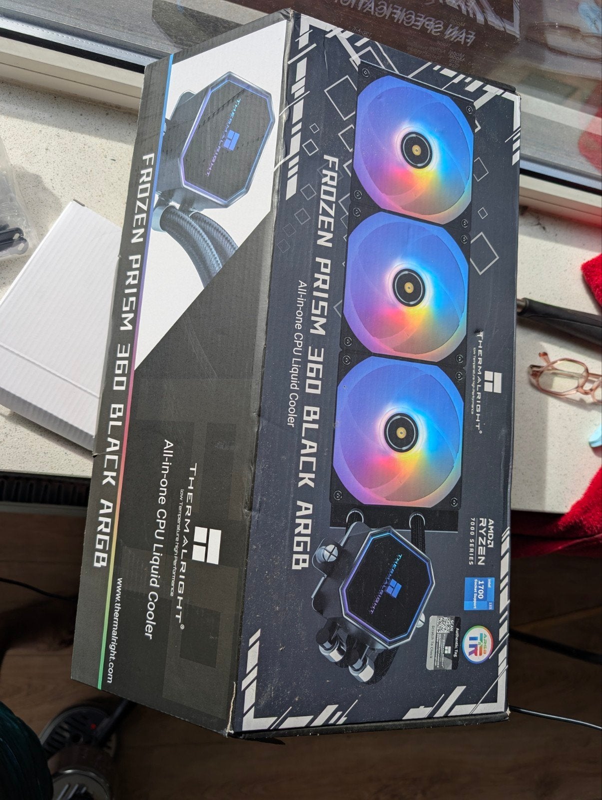 Thermalright Frozen Prism 360 Black ARGB AIO CPU Koeler, Computers en Software, Ophalen, Zo goed als nieuw, Waterkoeling