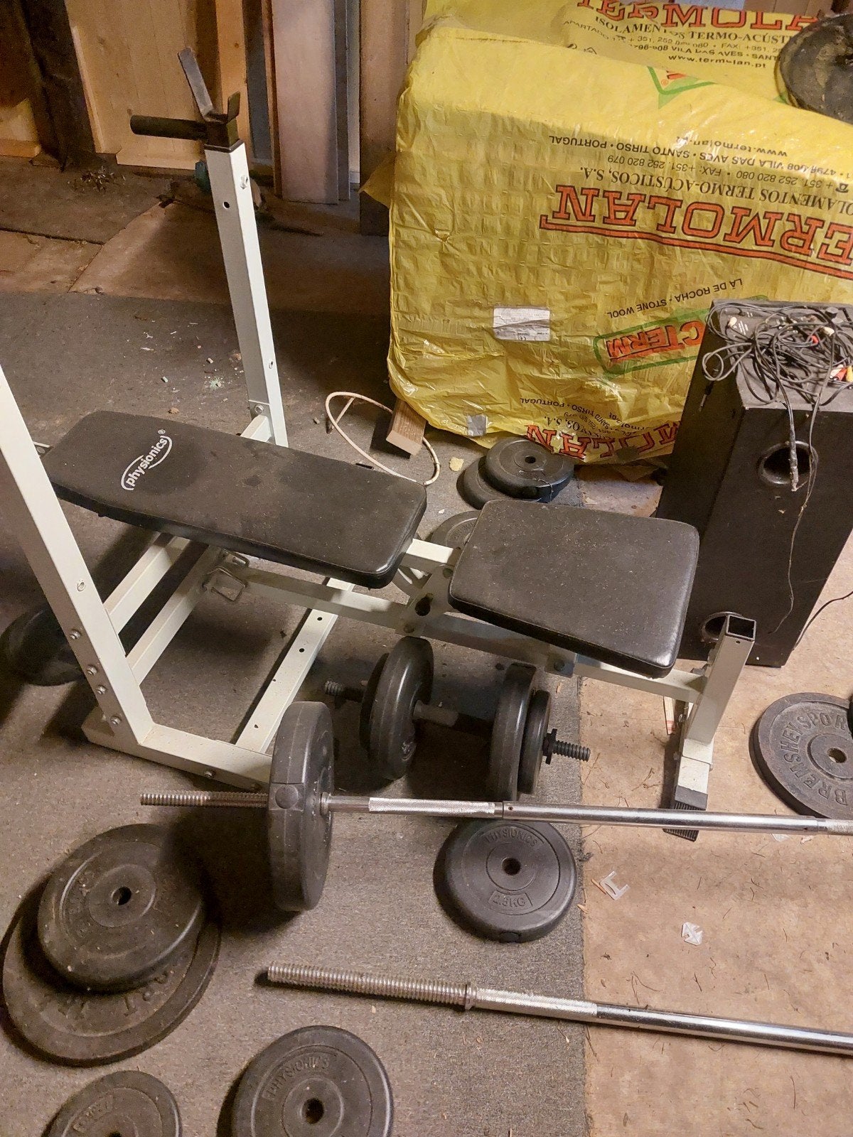 2 complete halterbanken en buikspierbank, Sport en Fitness, Ophalen, Fitnessbank