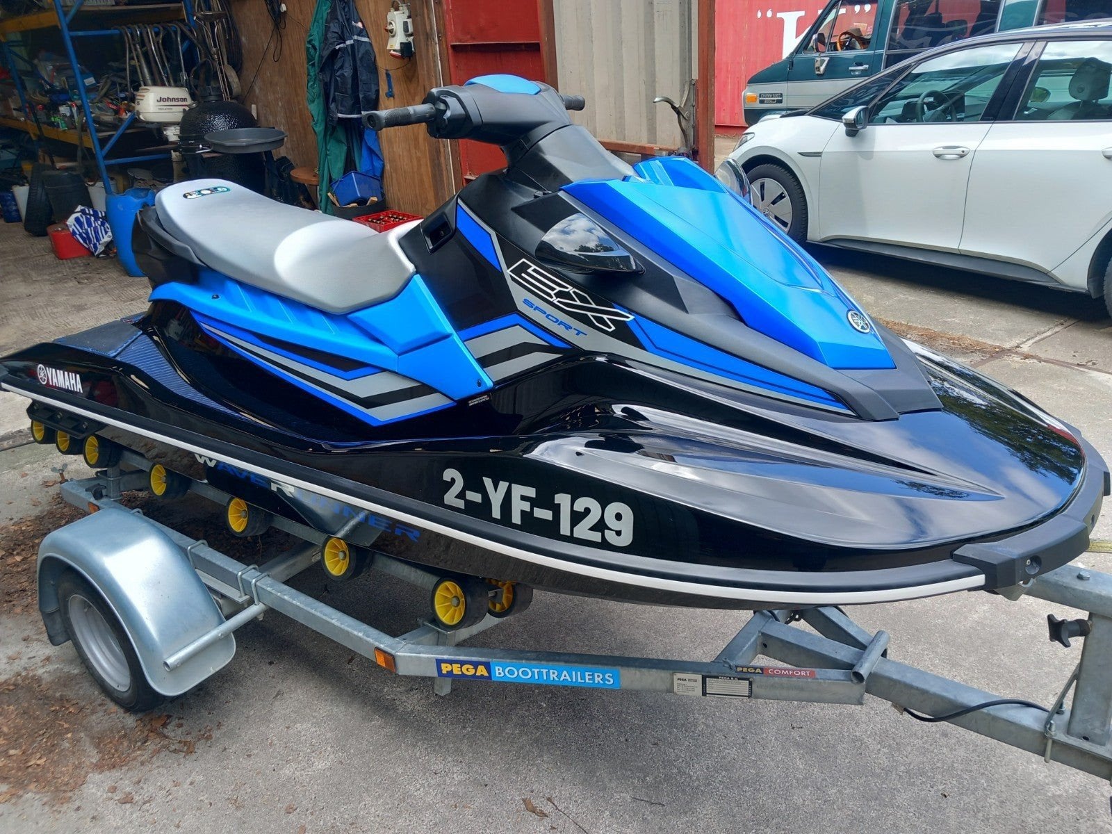 Yamaha EX Sport 3 zits waterscooter met trailer 2021 68 uur, Watersport en Boten, Jetski's en Waterscooters, Ophalen of Verzenden