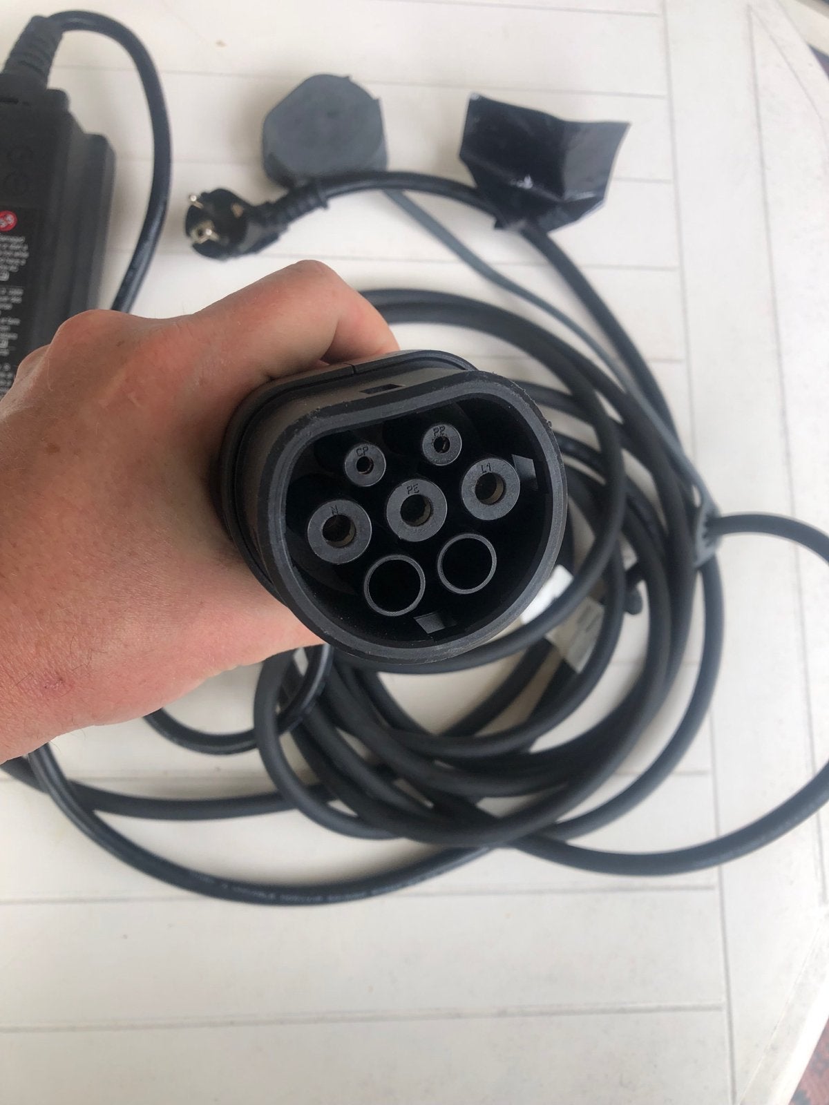 Draagbare EV Oplader - Type 2, 220V/10A, 2200W, Ophalen of Verzenden, Gebruikt
