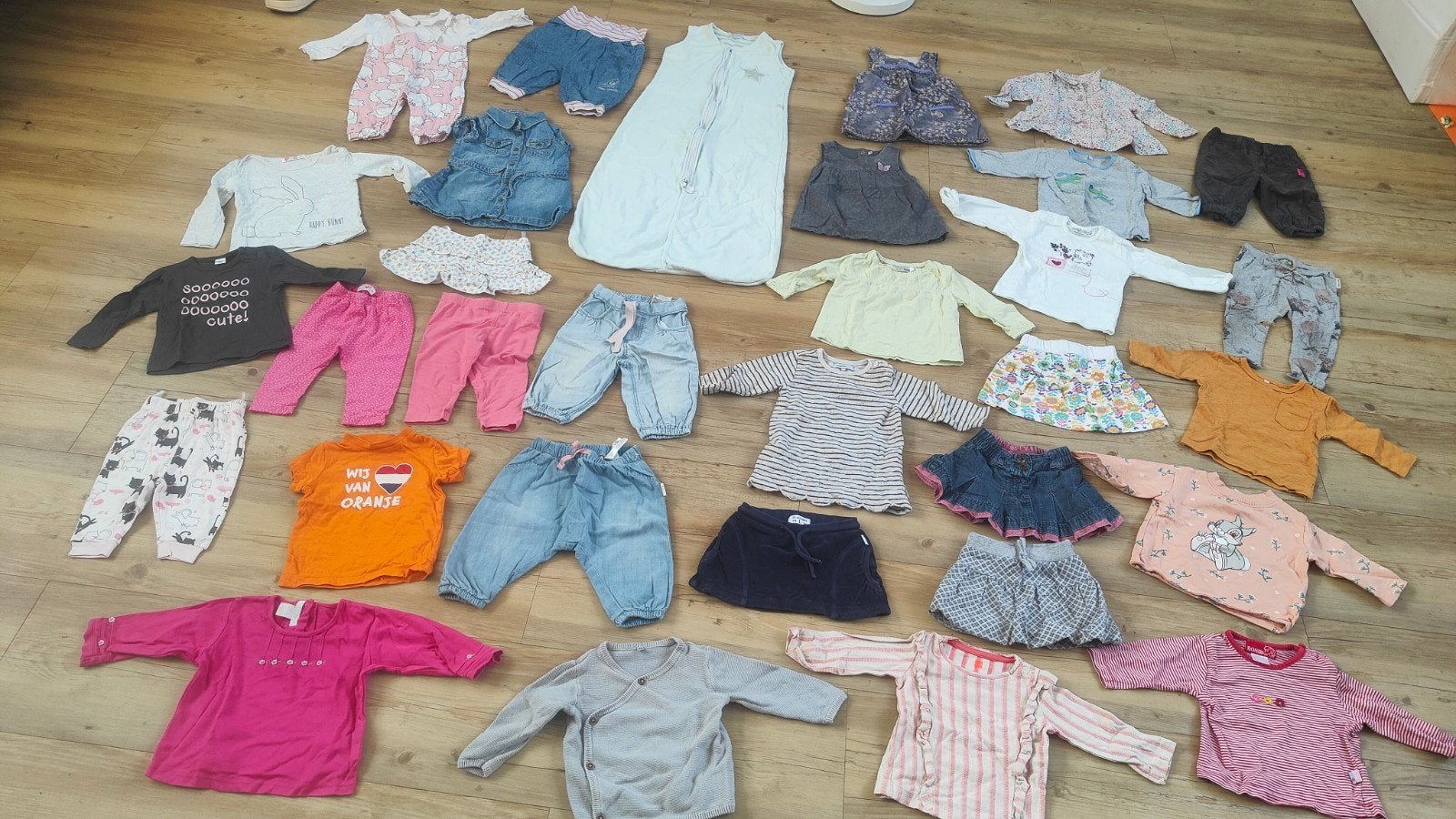 32 delig kledingpakket meisje maat 68 slaapzak Noppies H&M, Kinderen en Baby's, Ophalen of Verzenden, Meisje