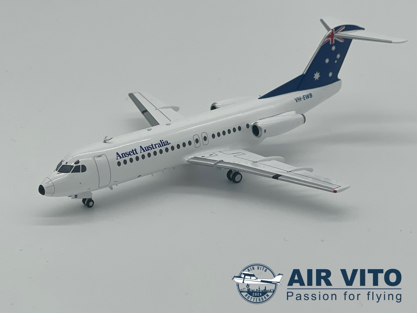 INFLIGHT Fokker F28 Ansett Australia 1:200 DIECAST NIEUW, Verzamelen, Schaalmodel, ., Nieuw, Ophalen of Verzenden