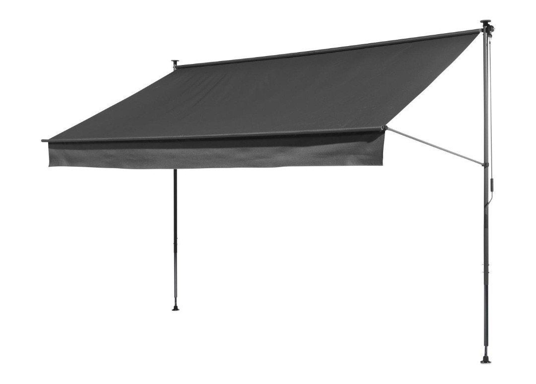 Klemmarkies zonnescherm 300cm, Livarno, antraciet, Ophalen, Nieuw, 250 cm tot 450 cm, Markies