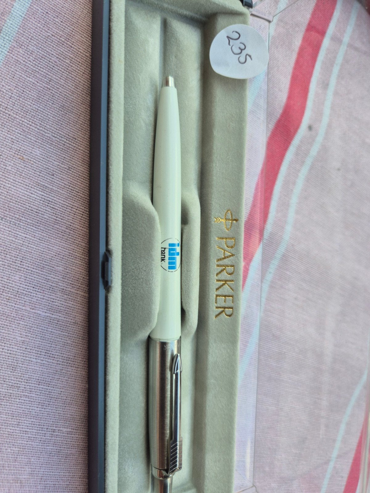 Parker jotterpen met reclame, Parker, Ophalen of Verzenden, Zo goed als nieuw, Met reclame