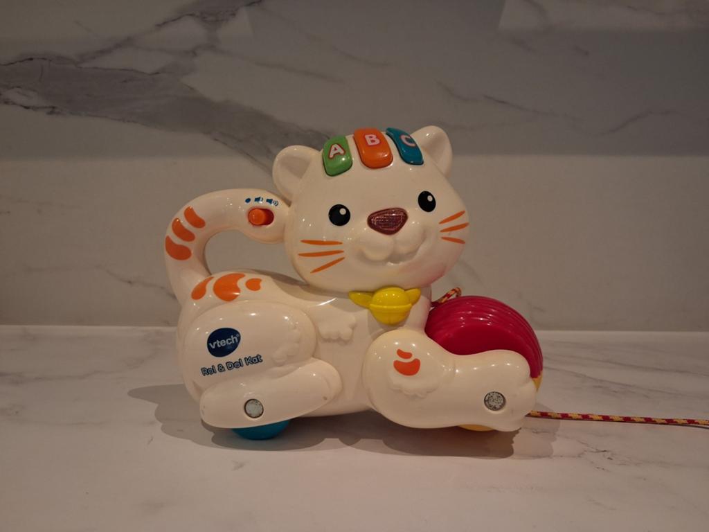 VTech Kat, Fisher-Price Schildpad & Muziekdoosje, Ophalen of Verzenden, Gebruikt, Overige typen, Met geluid
