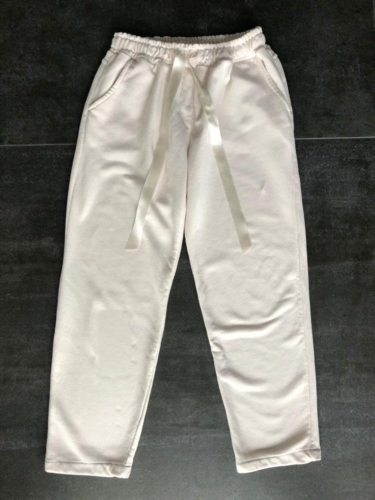 Jogging/huis broek, maat L, Verzenden, Gedragen, Maat 42/44 (L), Wit