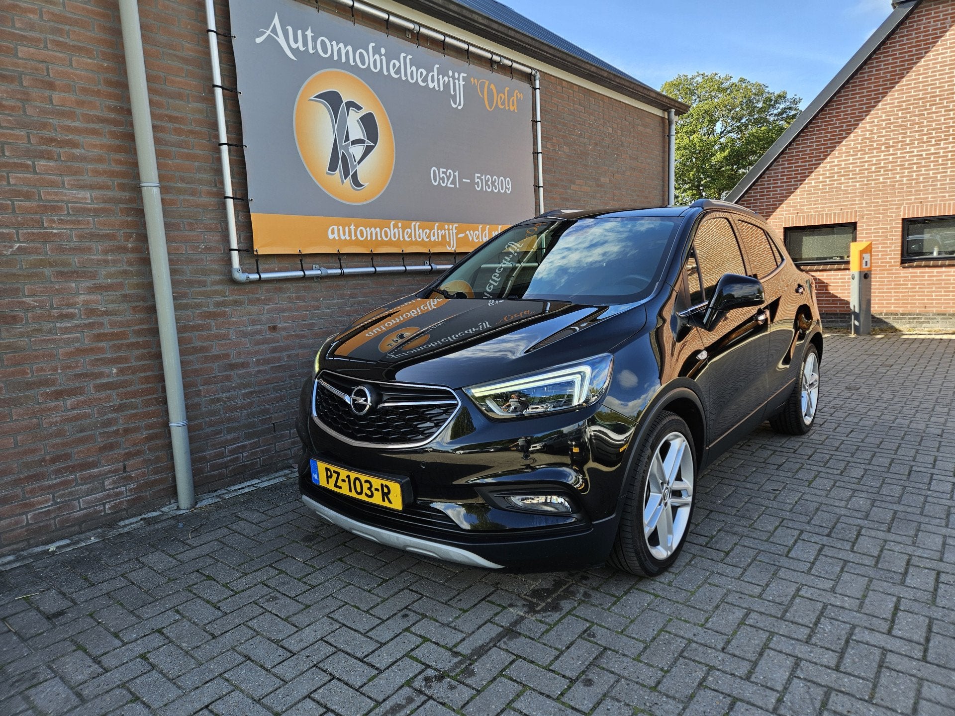 Opel Mokka X 1.4 Turbo Innovation (bj 2017), Auto's, Gebruikt, Zwart, Leder, Handgeschakeld