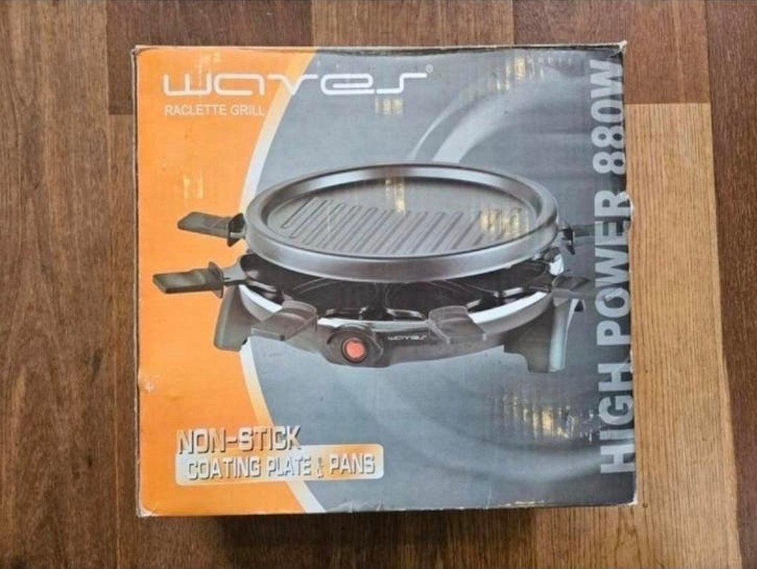 Waves Raclette Grill 880W Nieuw in doos Party Grill Grillset, Ophalen of Verzenden, Nieuw, Tafelgrill